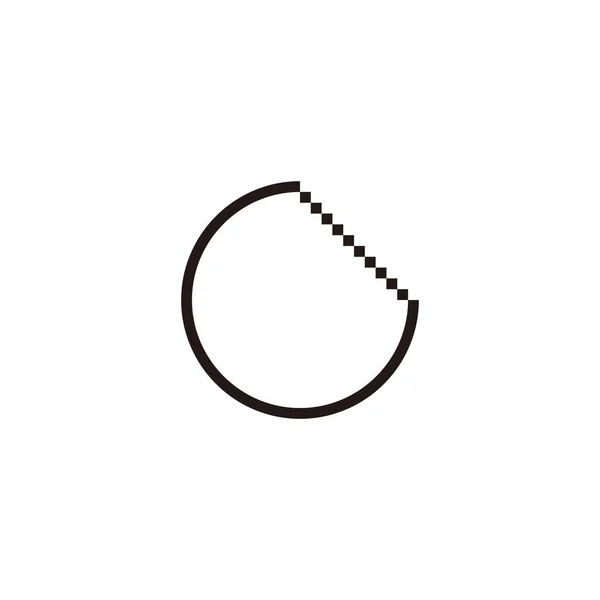 Буква Лестница Линия Геометрический Символ Простой Вектор Логотипа — стоковый вектор