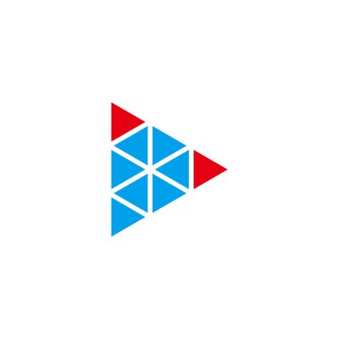 Elmas ve işaretçi, üçgen geometrik sembol basit logo vektörü