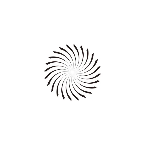 Солнце Уникальный Стрелка Геометрический Символ Простой Вектор Логотипа — стоковый вектор