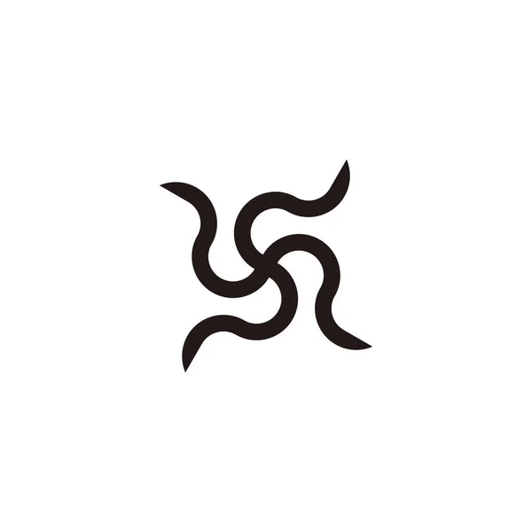 Letter Uniek Geometrisch Symbool Eenvoudige Logo Vector — Stockvector