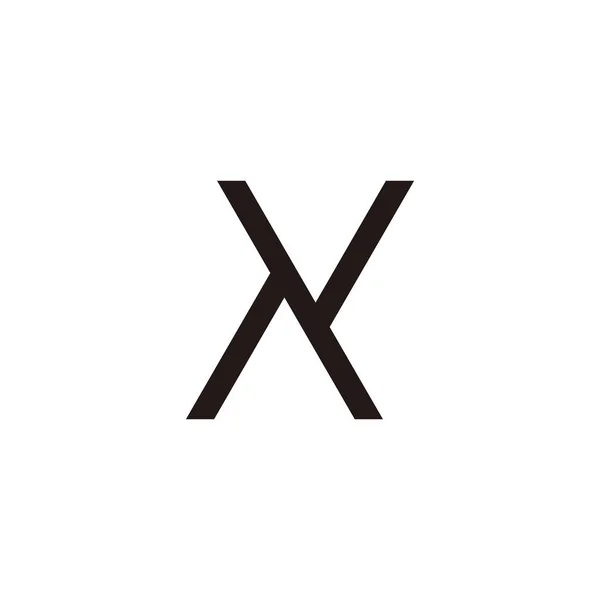 Buchstabe Geometrisches Symbol Einfacher Logo Vektor — Stockvektor