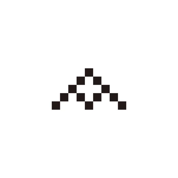 Letter Squares Geometric Symbol Simple Logo Vector — Vetor de Stock