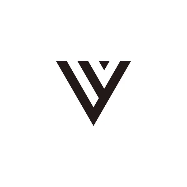 Letter Triangle Drop Geometric Symbol Simple Logo Vector — Stock Vector