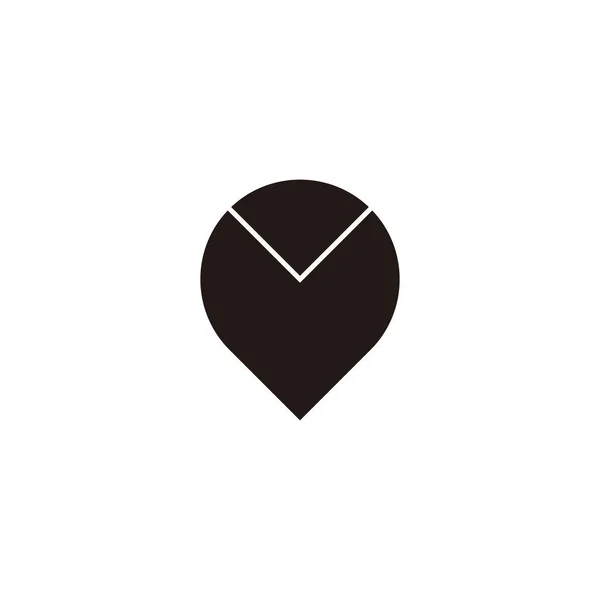 Diamant Ballon Symbole Géométrique Simple Logo Vecteur — Image vectorielle