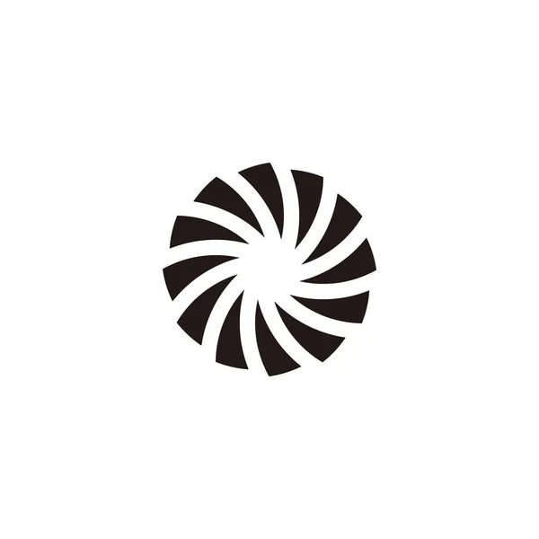 Carta Dobra Símbolo Geométrico Vetor Logotipo Simples — Vetor de Stock