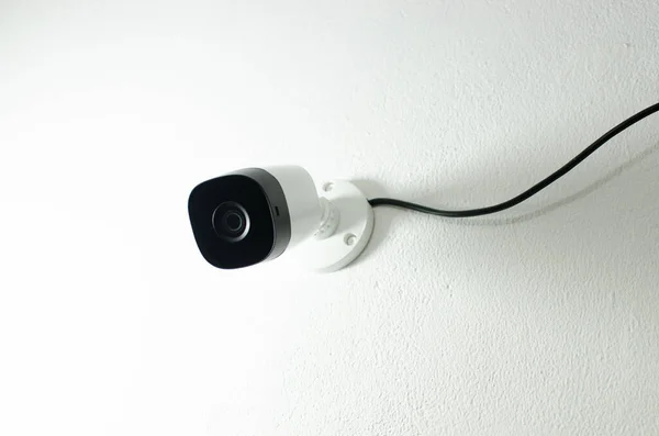 Kamerový Videokamera Bezpečnostní Kamera Cftv Bílá Kamera Zabezpečeným Obvodem Ochrana — Stock fotografie
