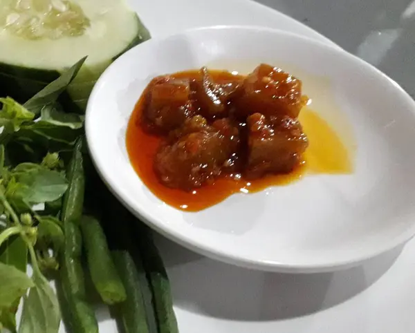 Especiarias Especiais Indonésias Pimenta Tomate Ingredientes Chamados Sambal — Fotografia de Stock