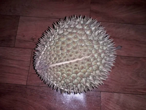 Endonezya Dan Gelen Tatlı Taze Durian Meyvesi Olgun Durian Soyulmuş — Stok fotoğraf