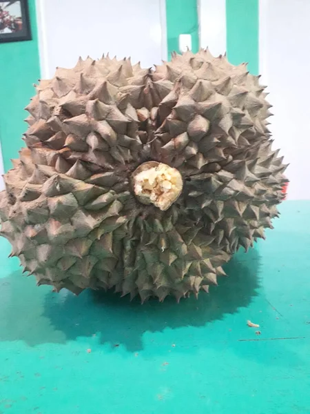 Fruit Uit Indonesië Genoemd Zoet Vers Duriaans Fruit Rijp Durian — Stockfoto