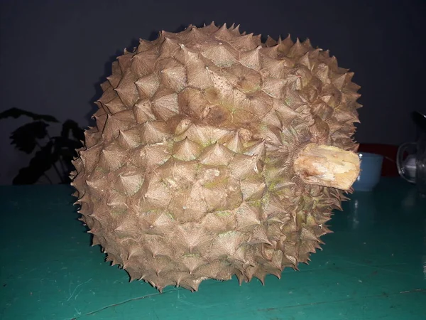 Fruit Uit Indonesië Genoemd Zoet Vers Duriaans Fruit Rijp Durian — Stockfoto