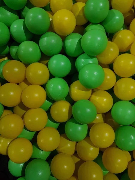 Green Yellow Ball Background Playground Concept — Stockfoto