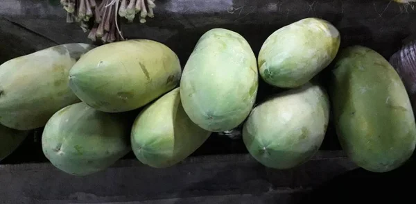 Heap Mature Papaya Yellow Green Papaya — Stock fotografie