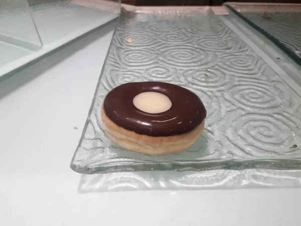 Donut Meises Fake Donuts Made Plain Bread Formed Hole Middle — ストック写真