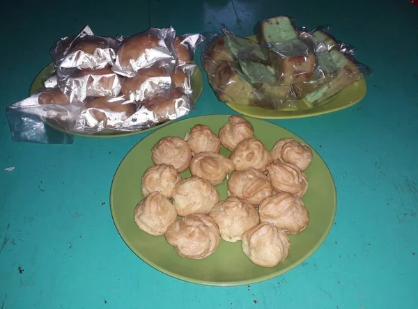 Traditional Indonesian Food Variety Delicious Popular Assorted Sweet Dessert — Stok Foto