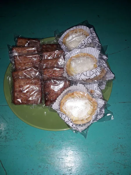 Traditional Indonesian Food Variety Delicious Popular Assorted Sweet Dessert — Stok Foto