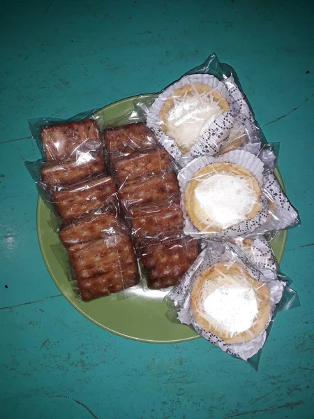 Traditional Indonesian Food Variety Delicious Popular Assorted Sweet Dessert — Stok Foto