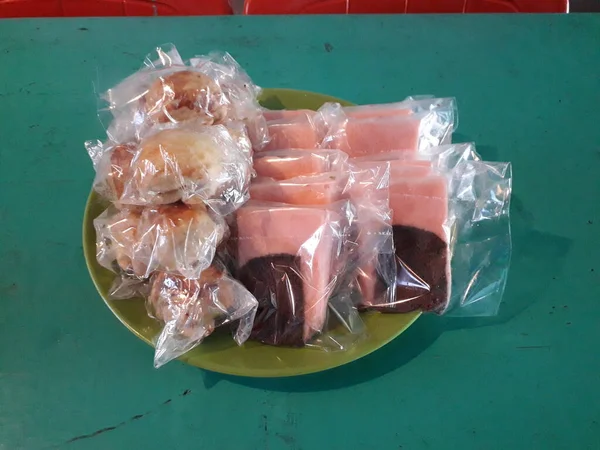 Traditional Indonesian Food Variety Delicious Popular Assorted Sweet Dessert — Photo