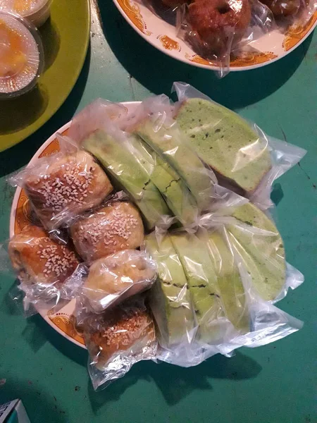 Traditional Indonesian Food Variety Delicious Popular Assorted Sweet Dessert — Foto de Stock