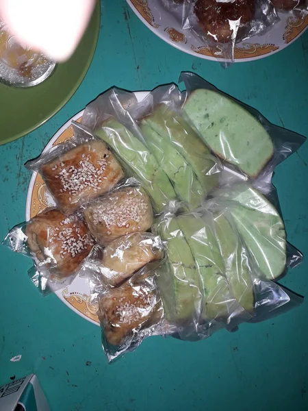 Traditional Indonesian Food Variety Delicious Popular Assorted Sweet Dessert — Stok Foto