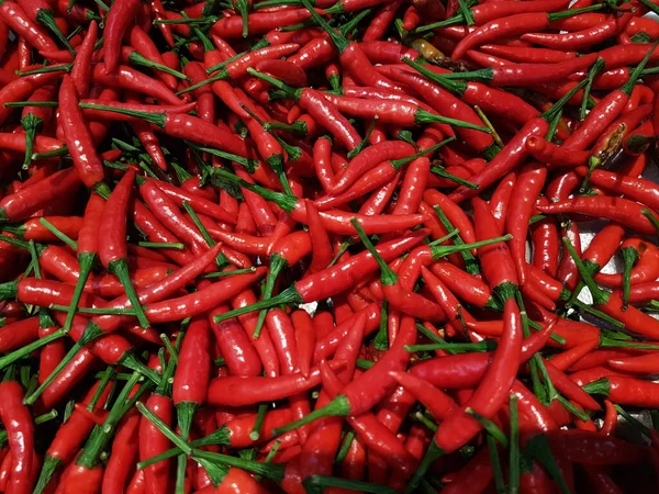 Red Pepper Red Hot Chilli Peppers Pattern Texture Background Close — Foto de Stock