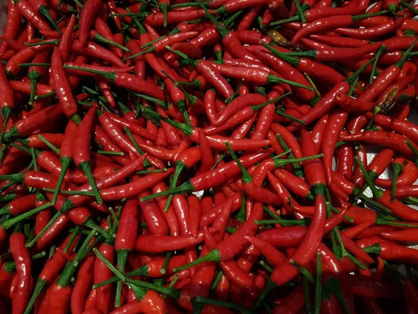 Red Pepper Red Hot Chilli Peppers Pattern Texture Background Close — Foto de Stock