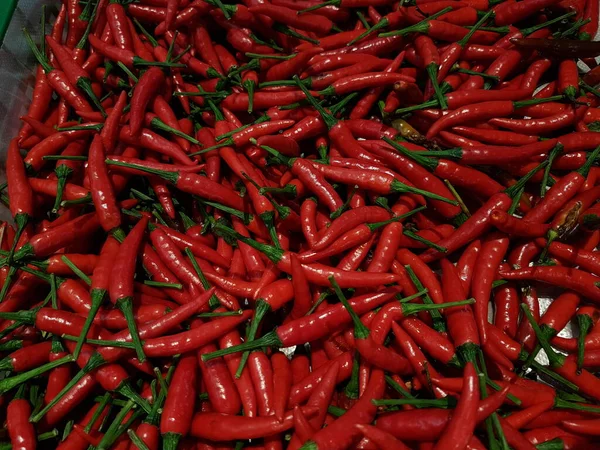 Red Pepper Red Hot Chilli Peppers Pattern Texture Background Close — Foto de Stock