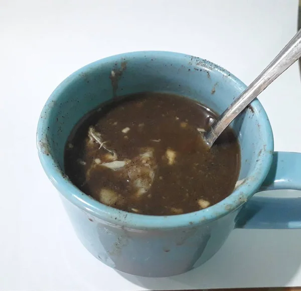 Durian Koffie Het Mengen Van Koffie Met Durian Een Traditie — Stockfoto