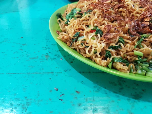 Kwetiau Goreng Chinese Indonesian Stir Fried Flat Rice Noodle Dish —  Fotos de Stock
