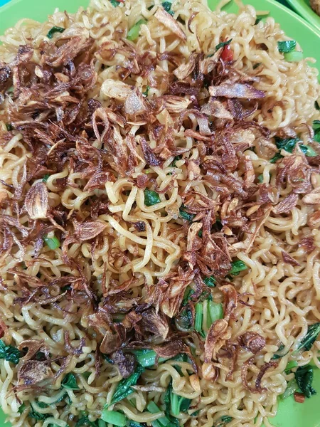 Kwetiau Goreng Chinese Indonesian Stir Fried Flat Rice Noodle Dish — Stock Photo, Image