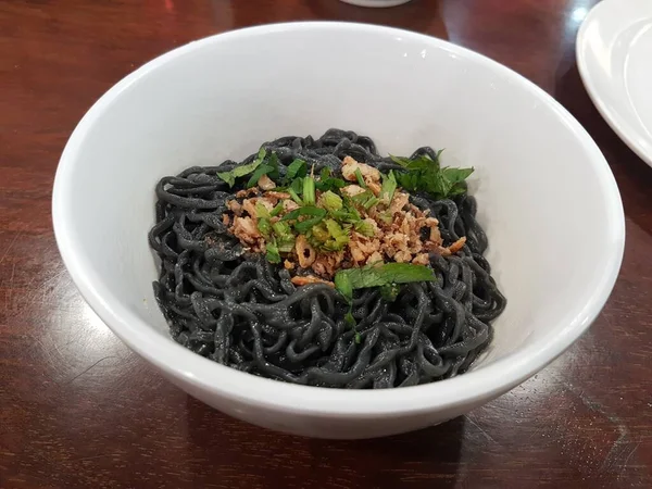 Black Yamin Ramen Traditional Food Korea Savory Taste — Stockfoto