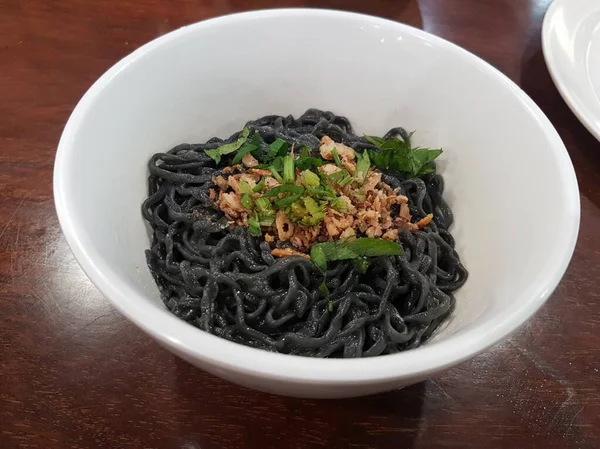 Black Yamin Ramen Traditional Food Korea Savory Taste — Stockfoto