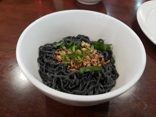Black Yamin Ramen Traditional Food Korea Savory Taste — 스톡 사진