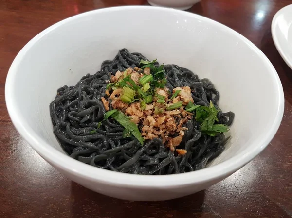 Black Yamin Ramen Traditional Food Korea Savory Taste — Stockfoto