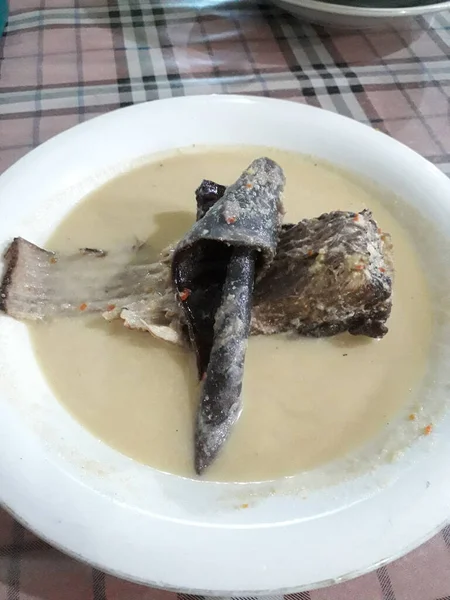 Mangut Stingray Central Java Coconut Milk Sauce Made Smoked Pari — Fotografia de Stock