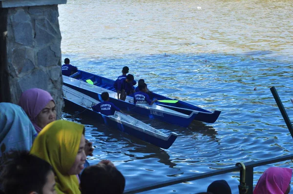 Banjarmasin South Klimantan Indonesia August 2022 Floating Market Cultural Festival — Stockfoto