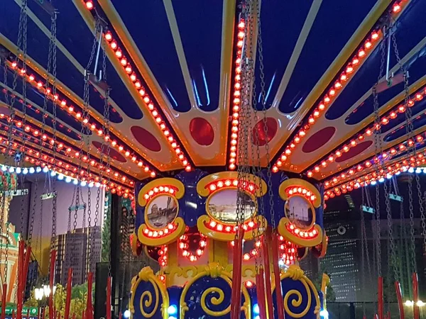 Carousel Game Traditional Night Market — Stockfoto