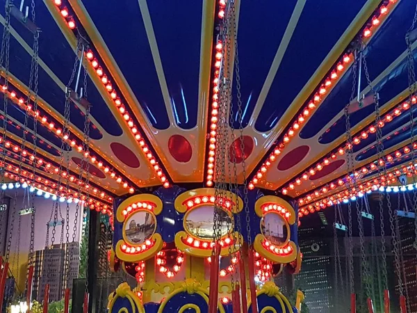 Carousel Game Traditional Night Market — Fotografia de Stock