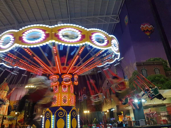 Carousel Game Traditional Night Market — Fotografia de Stock