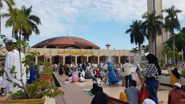 Banjarmasin Community South Kalimantan Indonesia Held Congregational Prayers Sabilal Muhtadin — Fotografie, imagine de stoc