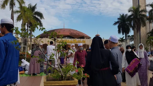 Banjarmasin Κοινότητα Νότια Kalimantan Ινδονησία Πραγματοποίησε Εκκλησιαστικές Προσευχές Στο Τζαμί — Φωτογραφία Αρχείου