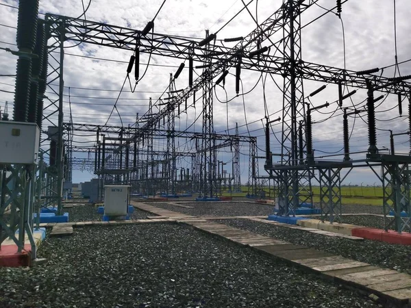 High voltage electricity substation is a part of electrical generation, transmission, and distribution system. Electric power is produced. Electric Power is the rate, per unit time, at which electrical energy is transferred by electric circuit.