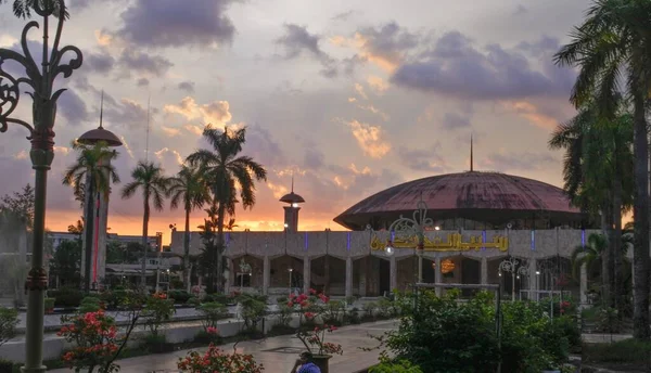 Banjarmasin Kalimantan Meridionale Indonesia Agosto 2022 Moschea Sabilal Muhtadin Grande — Foto Stock