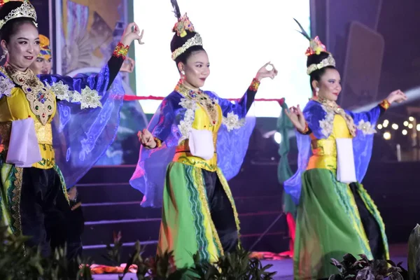Banjarmasin Jižní Kalimantan Indonésie Září 2022 Dayakův Tanec Během Kulturního — Stock fotografie