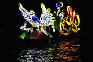 Süslü Tekne Tanglong Festivali (Banjarmasin, Endonezya 28 Eylül 2022)