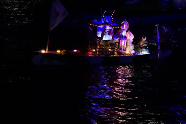 Ornamental Boat Tanglong Festival Банджармасін Індонезія Вересня 2022 — стокове фото