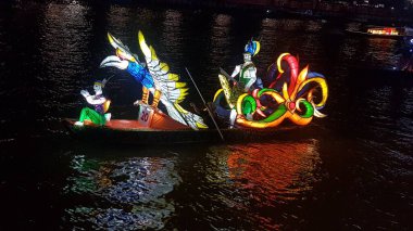Süslü Tekne Tanglong Festivali (Banjarmasin, Endonezya 28 Eylül 2022)