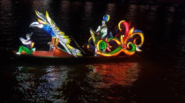 Süslü Tekne Tanglong Festivali (Banjarmasin, Endonezya 28 Eylül 2022)