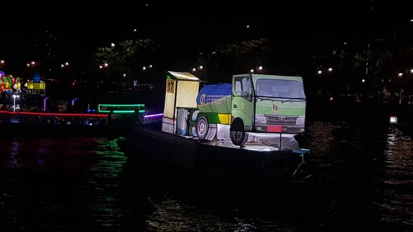 Festival Tanglong Barcos Ornamentais Banjarmasin Indonésia 2022 Setembro — Fotografia de Stock