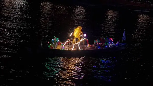 Ornamental Boat Tanglong Festival Банджармасін Індонезія Вересня 2022 — стокове фото