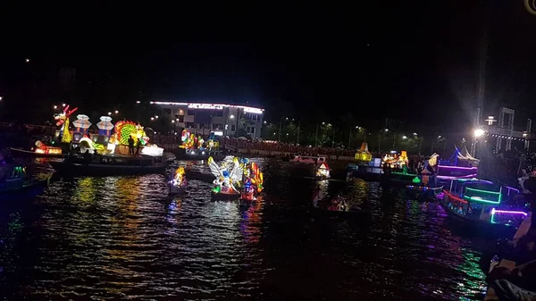 Bateau Ornemental Tanglong Festival Banjarmasin Indonésie Septembre 2022 — Photo